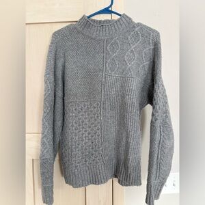 American Eagle Outfitters Gray Knit Sweater